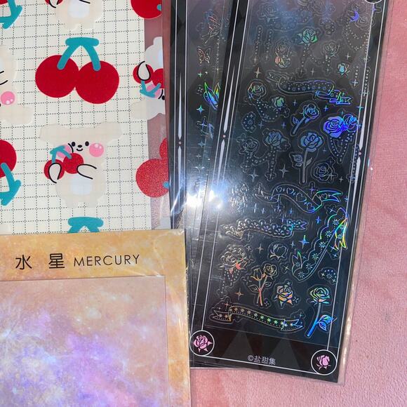 19 Pieces Journal Notebook Pen Market‎ Sticker Stationary School Gift Set Tape - Picture 3 of 4